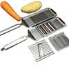 4 In1 Vegetable Slicer Stainless Steel Shredder Cutter Multi-Purpose Vegetable Slicer  Set Manual Fruit Carrot Potato Grater