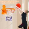 Sammenleggbar basketballkurv for barn Justerbar høyde Innendørs leketøy Veggmontert uten boring Basketball