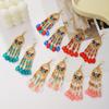 Bohemian Stijl Legering Hangende Oorbellen Met Geometrisch Ontwerp Voor Zomer Mode