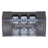 Terminal Strip Dual Row High Current M3 Screw Wire Barrier Block with Cover 15A 600V 5pcs