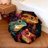 Colorful Frog pattern, automatic folding umbrella, portable and foldable design, 8 ribs, a Christmas or birthday gift.