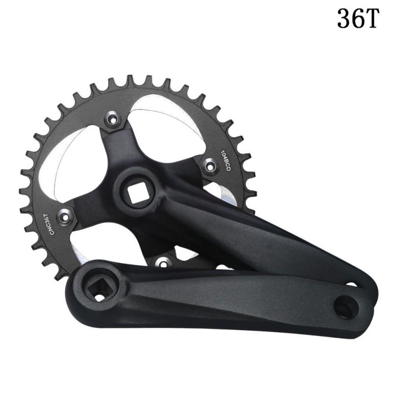 GANOPPER Mountainbike Kurbelgarnitur 104BCD Nicht-Einteiler Kettenblatt 32/34/36/38T