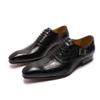 Fashion 2025 Autumn Winter Mens Dress Shoes Genuine Leather Buckle Lace Up Wedding Brogue Formal Oxfords Business Office Shoes for Men