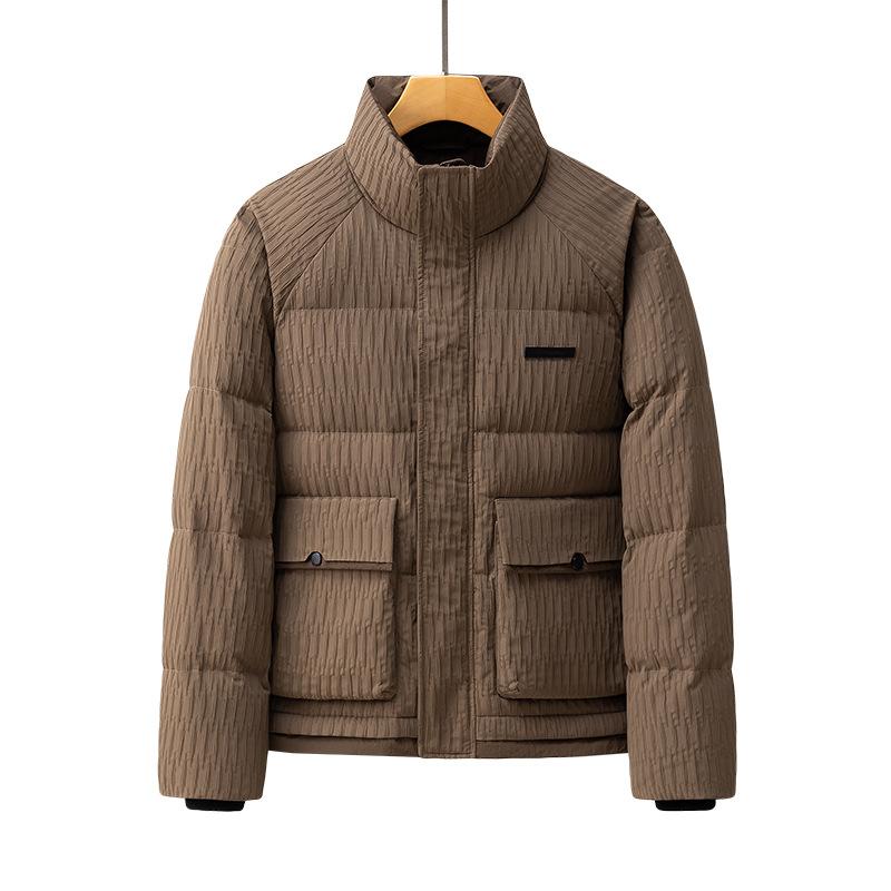 Пуховик зимняя мужская элитная Sense Trend Ruffian Handsome теплая утолщенная короткая — фото 4