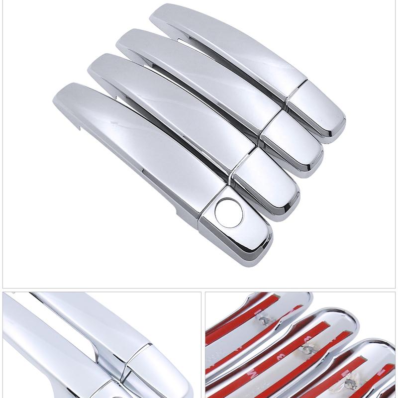 for Chevrolet SS Holden Commodore VF 2014~2017 Chrome Exterior Door Handle Cover Trim Set 2015 2016 Accessories Stickers
