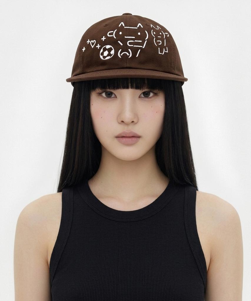 OTHER-worldly Emoji Cap [Brown Soccer Boy]