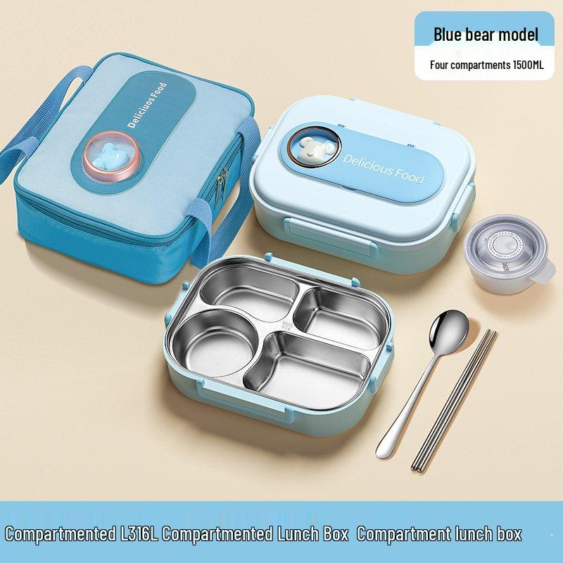 

Kids 4-Compartment Insulated Lunch Box