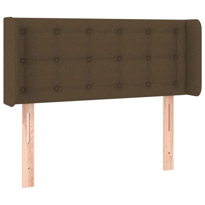 Tête de lit - Maison Exclusive - Marron foncé - Hauteur réglable - Pieds en bois robustes