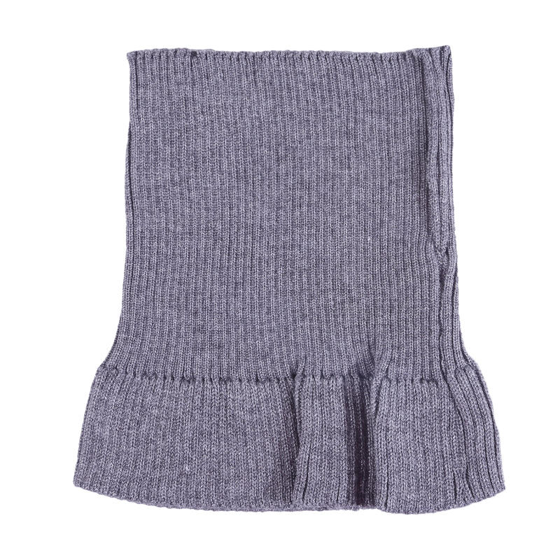 Autumn Winter Women's Fashion Warm Neck Protection Head Scarf Stretch Knitted Wool High Neck Collar