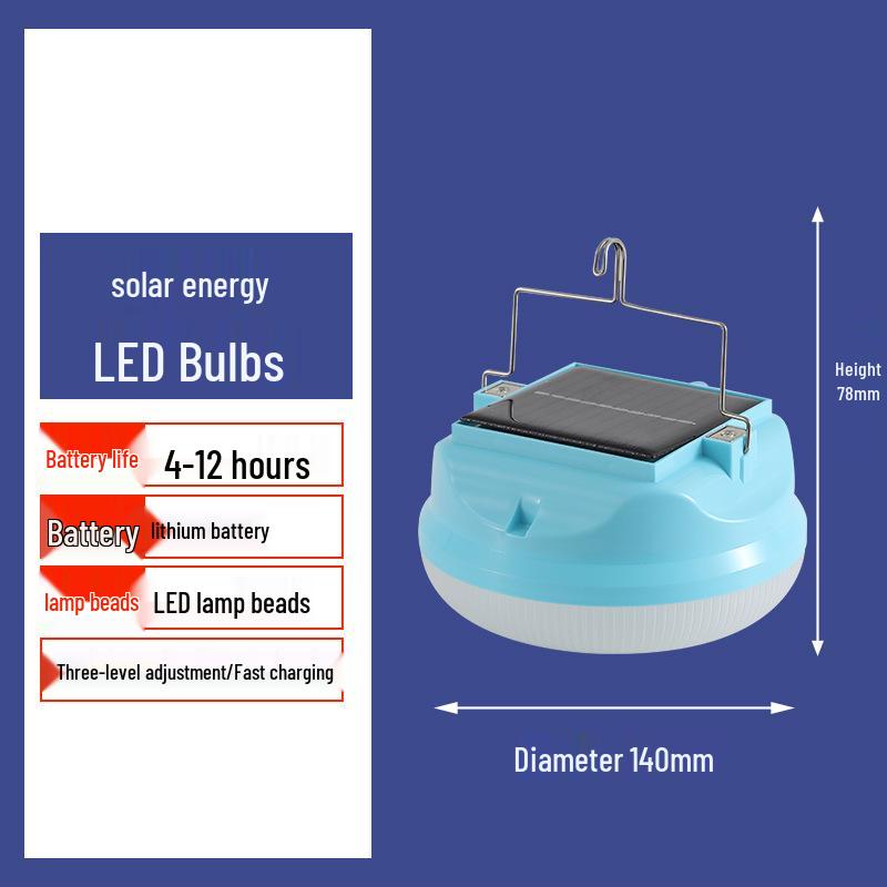 HuiXiang Solar-Powered Portable Camping & Stall Light