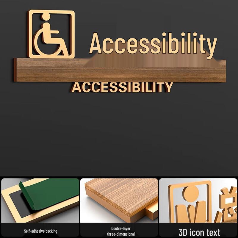 Acrylic Accessible Door Sign