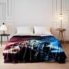 Gaming Controller with Neon Lights Design Flannel Blanket for Bedroom, Living Room, Sofa, and Nap Sofas.