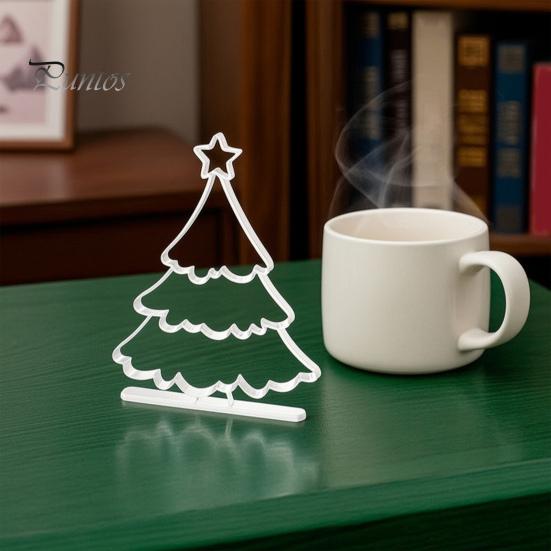 Exquisite Christmas Gift Ideas 3D Printed Hollow Tree Ornament, Modern Minimalist Festive Home Holiday Accents Sculpture, Decorative Tabletop