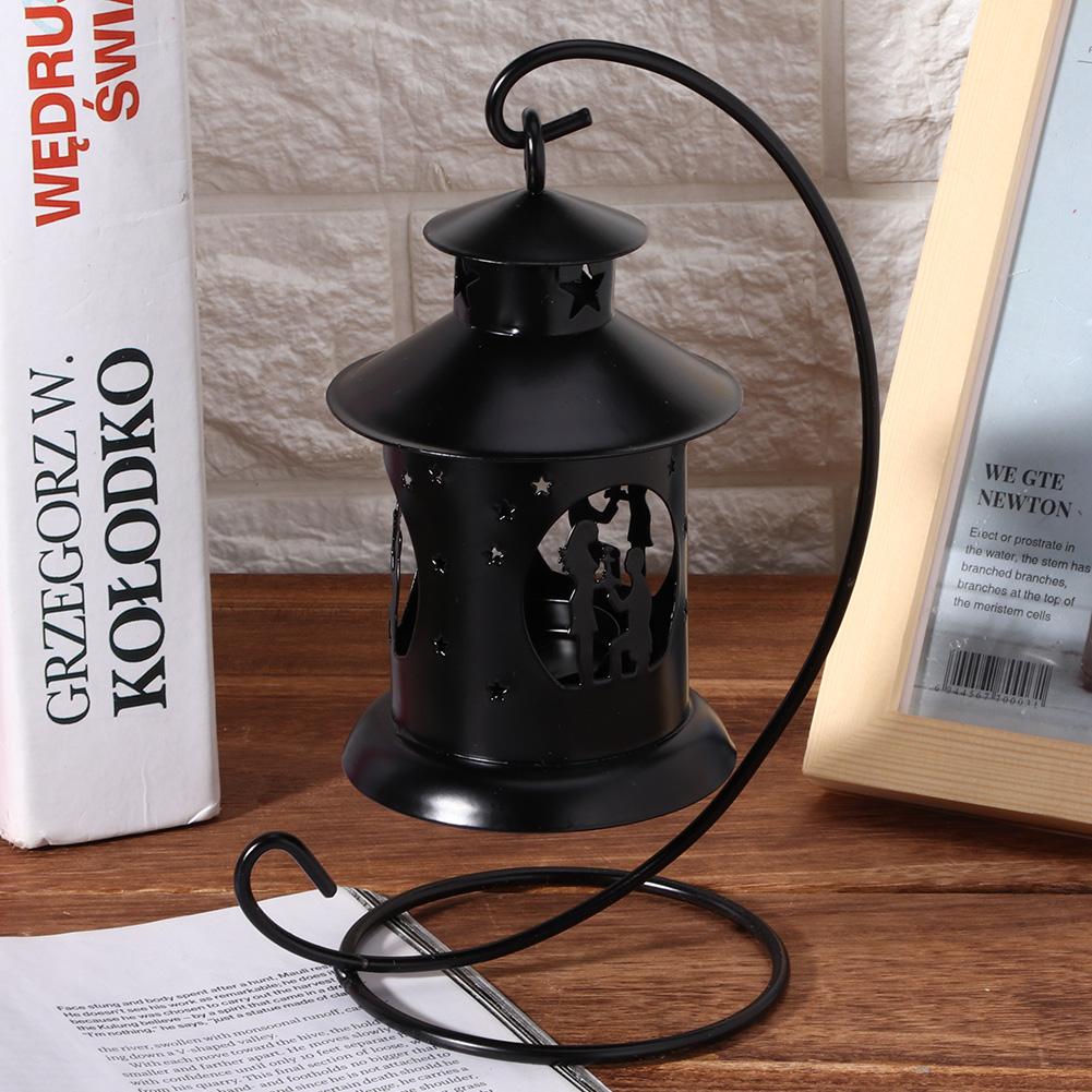 Lover Decor Hollow Out Candlestick Hanging Candle Holder Household Decoration Ornament