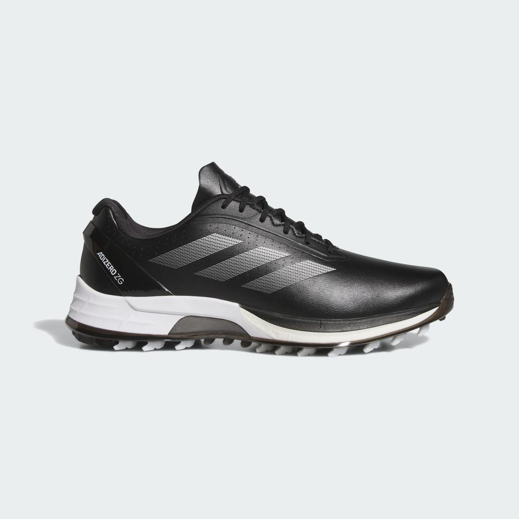 adidas Adizero ZG Spikeless Golf IE3529 Men's Performance Sports Shoes Core Black / Silver Metallic / Lucid Lemon