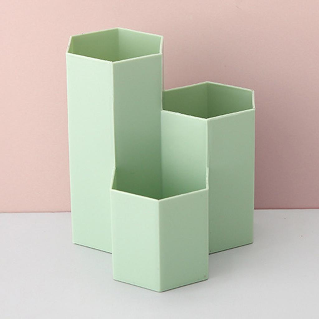 Simple Frosted Honeycomb Pen Holder Large Capacity Multi-Functional Desk Stationery Storage Box Office Accessories Table Decor