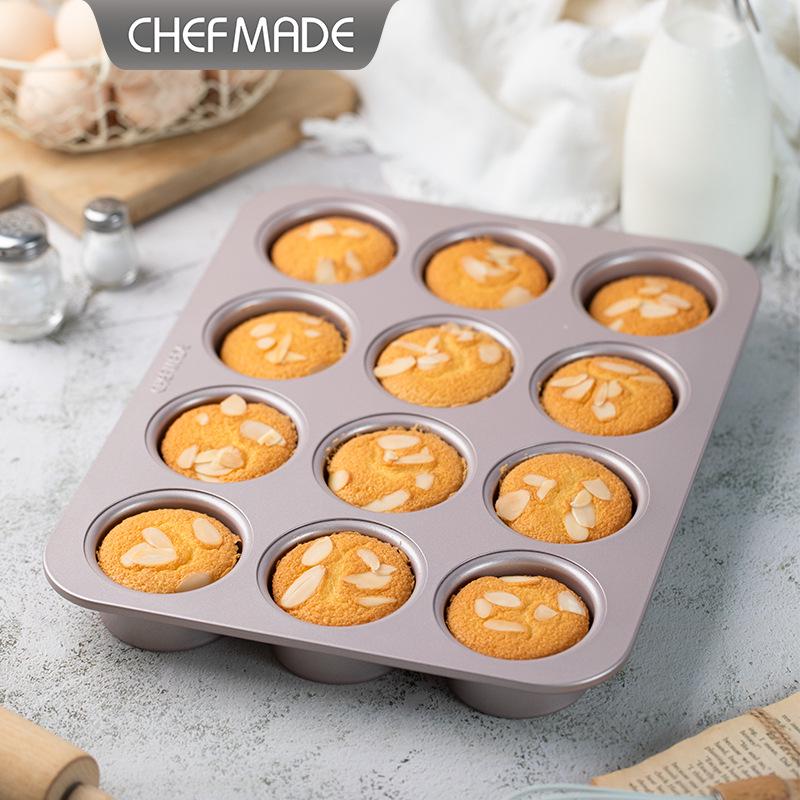 12-Cup Non-Stick Detachable Muffin Cake Baking Mold