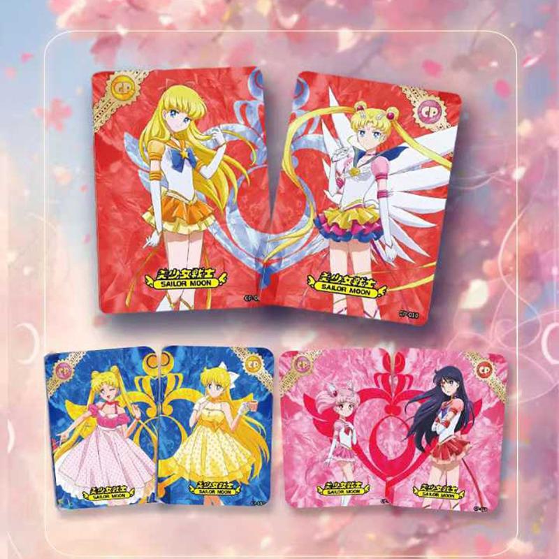 Sailor Moon Collection Card Magical Girl Transforms Into Battle Anime Creative Cute QVersion Image Card Child's Christmas Gift