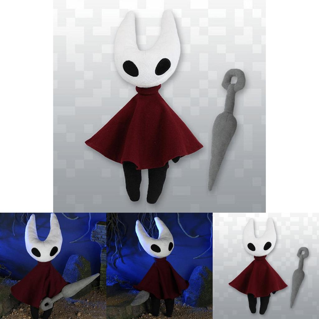 Adorable Hollow Knight Red White Soft Plush Doll Perfect For Home Decor And Collection