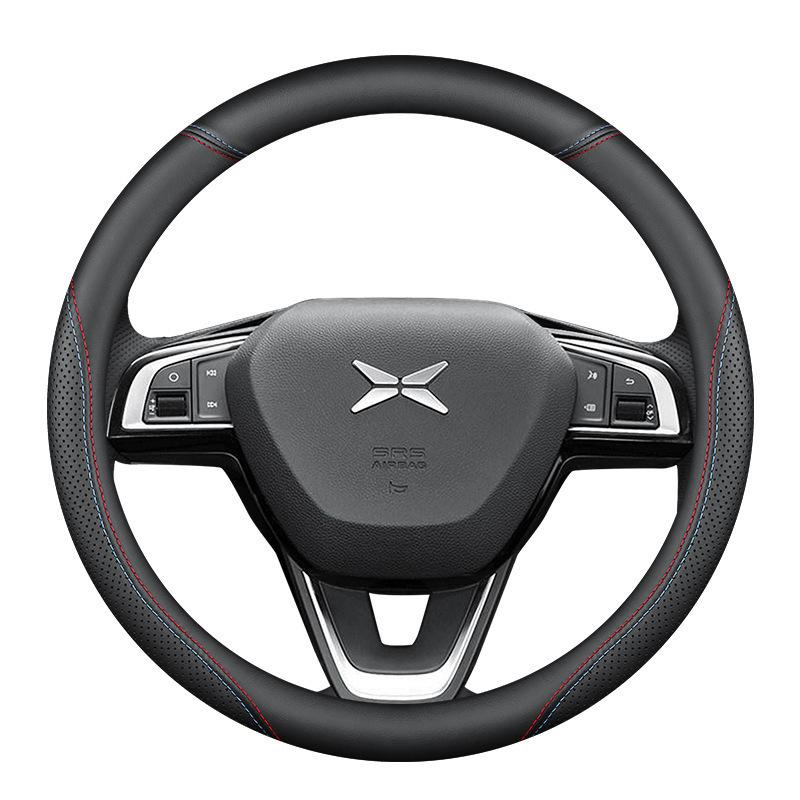 Xpeng Motors Genuine Leather Steering Wheel Cover for P7, P5, G3, G9 - All Season Grip