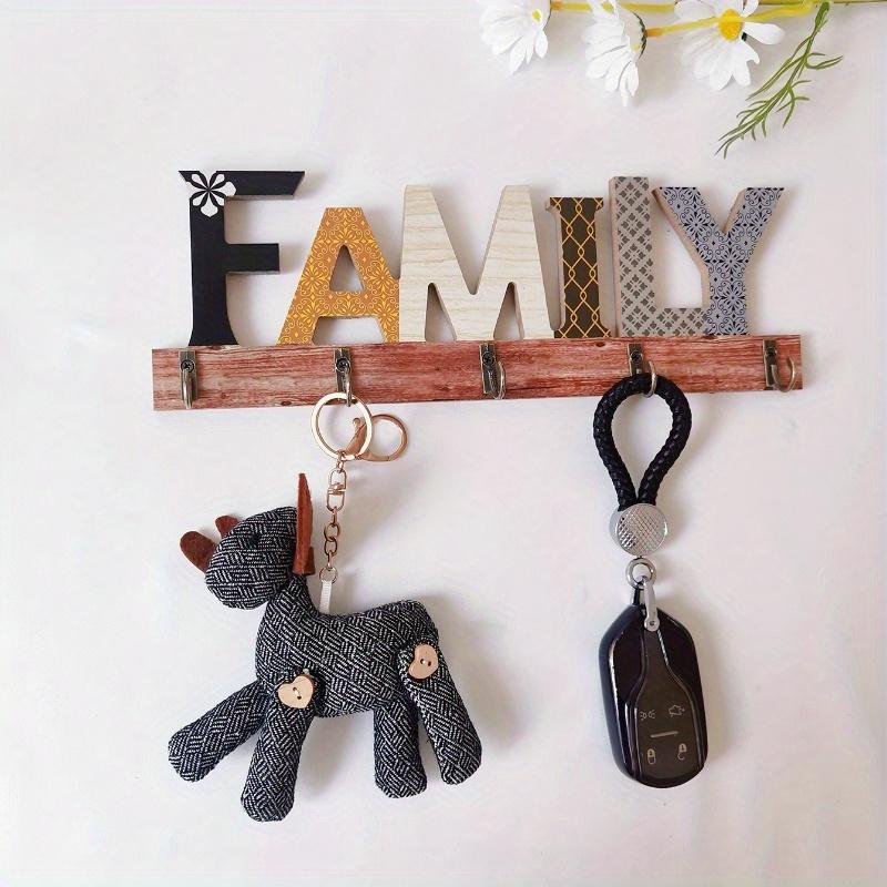 1ks Hák na zeď s designem písmen "Rodina", Domácí dekorace