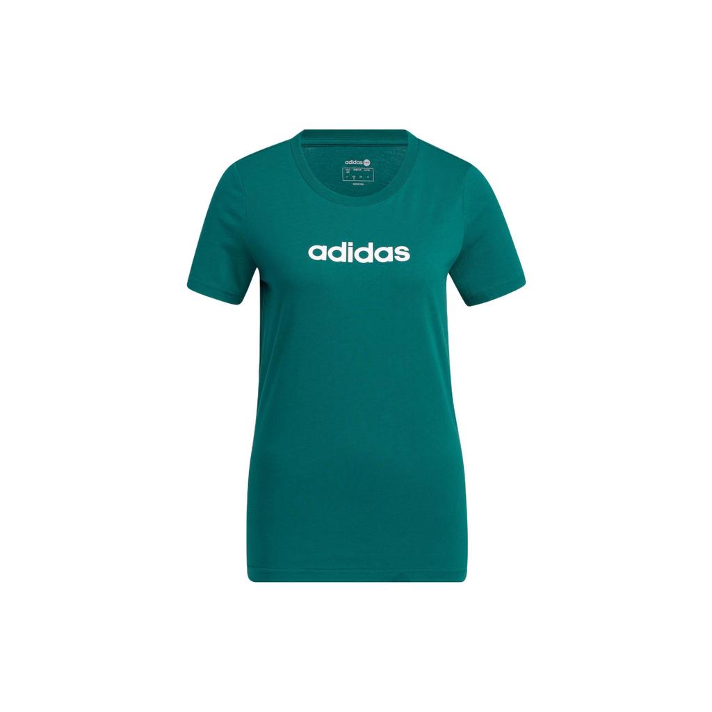 Adidas Neo Sport Round Neck T-Shirt Women Tops Forest-Green HT7349