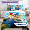 3ks Personalizovaný set povlečení Rugrats s vlastním jménem Uzavírání na zip Zahrnuje 1 povlak na přikrývku & 2 povlaky na polštář, Měkký a pohodlný pro všechna roční období.