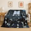 Kpop BBTS Fashion Group Stern Flanelldecke Weiche Warme Überwurfdecke für Schlafzimmer Wohnzimmer Bett Reise Camping Picknick Geschenk