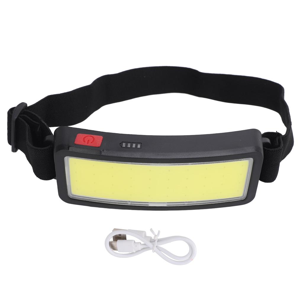 COB Headlamp Wearable Work Lamp USB Rechargeable Large Area Floodlight for Outdoor Camping Night Fishing