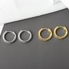 Minimalist Geometric Metal Circle Stud Earrings Elegant Versatile Fashion Jewelry For Women Daily Wear