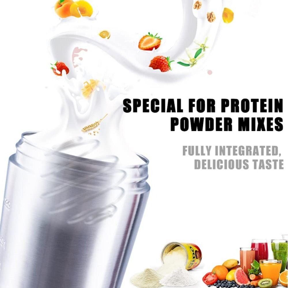 304 Stainless Steel Whey Shakes Cup 500ml/750ml Fitness Protein Powder Cup  Hiking Sports