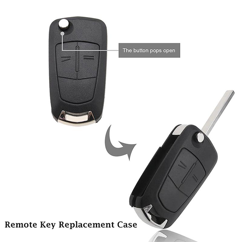 2 Buttons Car Flip Key Cover Fob Case Shell for Vauxhall/Opel Astra H 2004 2005 2006 2007 2008 2009 Corsa D Signium Vectra C