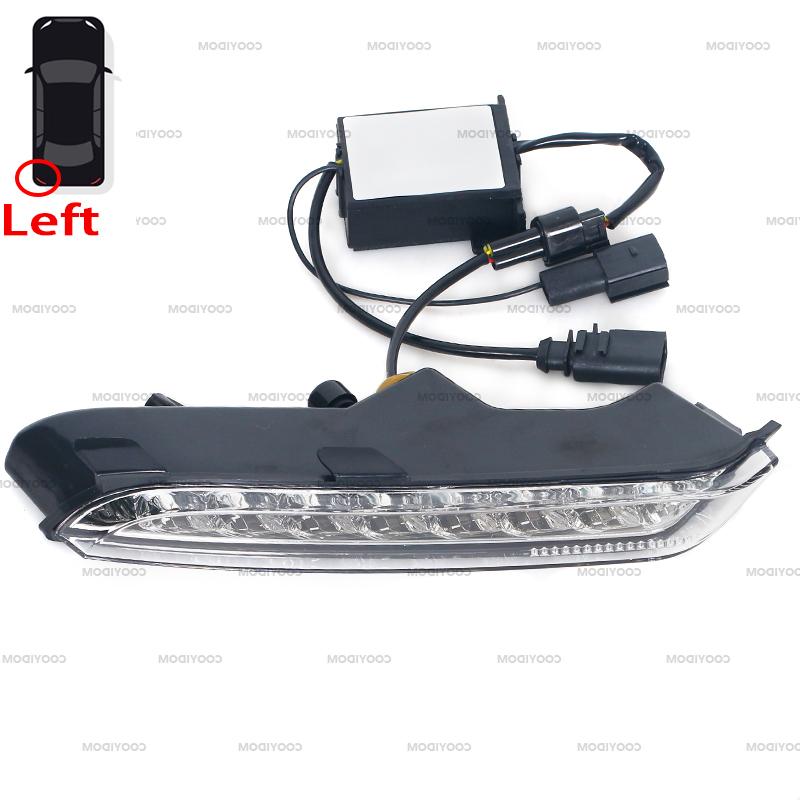 Car LED DRL Daytime Running Lights Turn Signal Light For Volkswagen VW Scirocco R Line 2015 2016