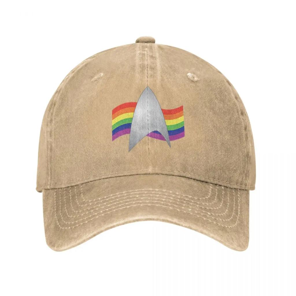 Men Women Baseball Caps Rainbow Distressed Washed Hats Cap Casual Outdoor Summer Adjustable Cap