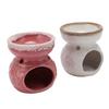 2 Stück Keramik Teelichthalter Wachswärmer Langlebiger Ätherisches Öl Brenner Räucherstäbchen Diffusor f