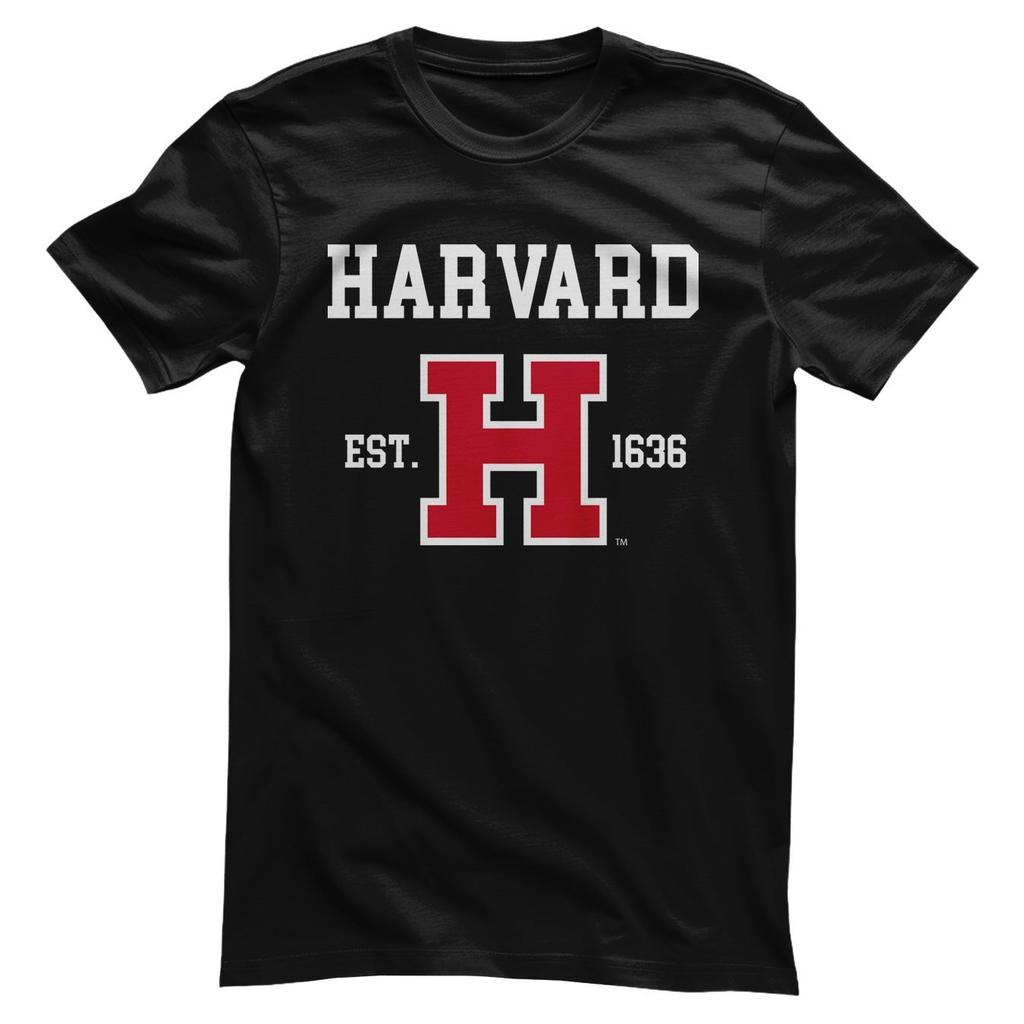 Licenza Ufficiale Harvard University Harvard Est. 1636 Maglietta Uomo
