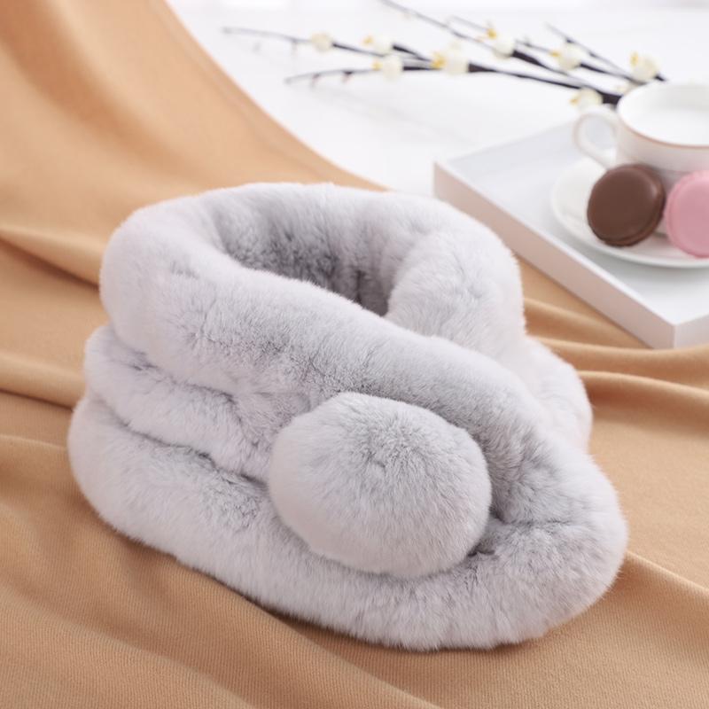 Women Cute Fashion Vintage Soft Cozy Stay Warm Thermal Furry  Winter Party Travel Skiing Scarf