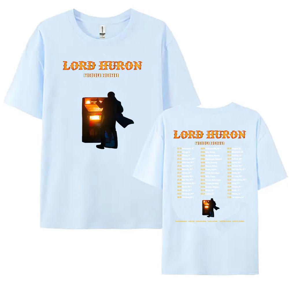 Lord Huron Tour 2025 T-shirt Rock Band Fashion Unisex Streetwear Hip Hop Casual Men Tshirts Summer Male T Shirt Graphic Clothing