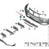 Dragkroksskydd för främre stötfångare för BMW X4 F26 (Artikelnummer. 51117338473)