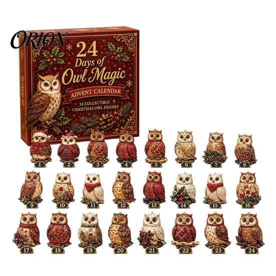 Christmas Gift for Boys Girls Village Advent Calendar, 24-Day Countdown Set with Collectible House Holiday Games Friends Ornament, 2D Acrylic Tabletop