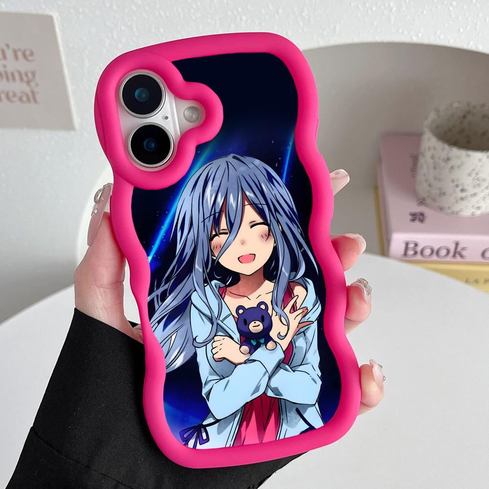 Date a Live Mio Takamiya Wavy Edge TPU Mobile Phone Case for iPhone 17 16 15 14 13 12 11 Air Pro Max Plus Colorful Cover
