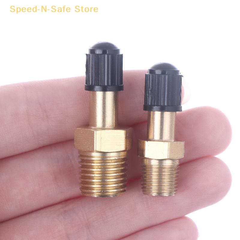 1 Pc Anti-Corrosion Schrader Valve, 1/4 NPT X 1/8 NPT, M10 Air Compressor And Tire Fill Valve