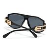Lunettes de soleil Aviateur Populaires Transfrontalières pour Hommes Photographie de Rue Européenne et Américaine Rétro Moderne Lunettes Crapaud