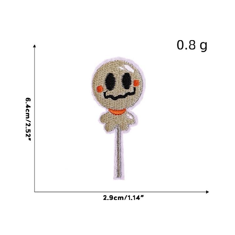 Halloween Party Supplies Embroidered Patch Set with Pumpkin, Spider and Bat