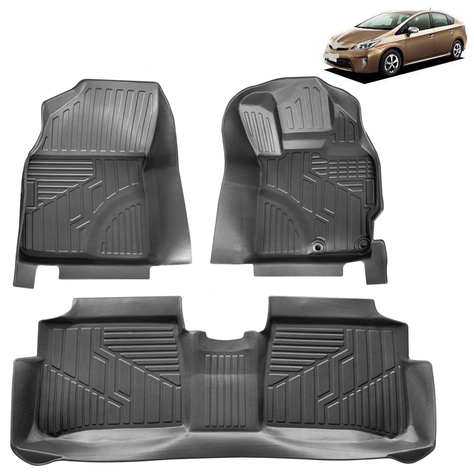 

Совместимые с Toyota Prius 30 Передние и Задние Коврики 3D Автомобильные Коврики Автомобильные Коврики 3D Автомобильные Коврики Материал TPE Устойчивые к Пятнам Устойчивые к Истиранию