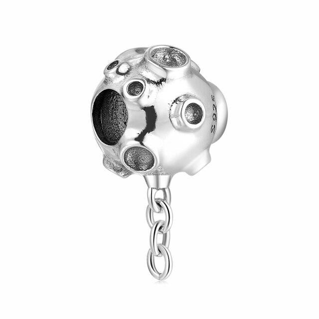 High Quality 925 Sterling Silver Rocket Shape Bead Charms Fit Original European Charm Bracelet Jewelry Making