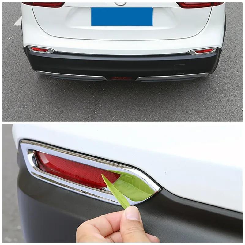 Car Exterior Part Front Rear Fog Lamp Light Bumper Reflector Frame Cover Trim Chrome Refit for Nissan Qashqai J11