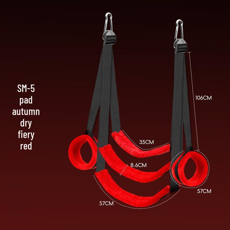 Bondage Door Restraint Strap and Handcuffs Set