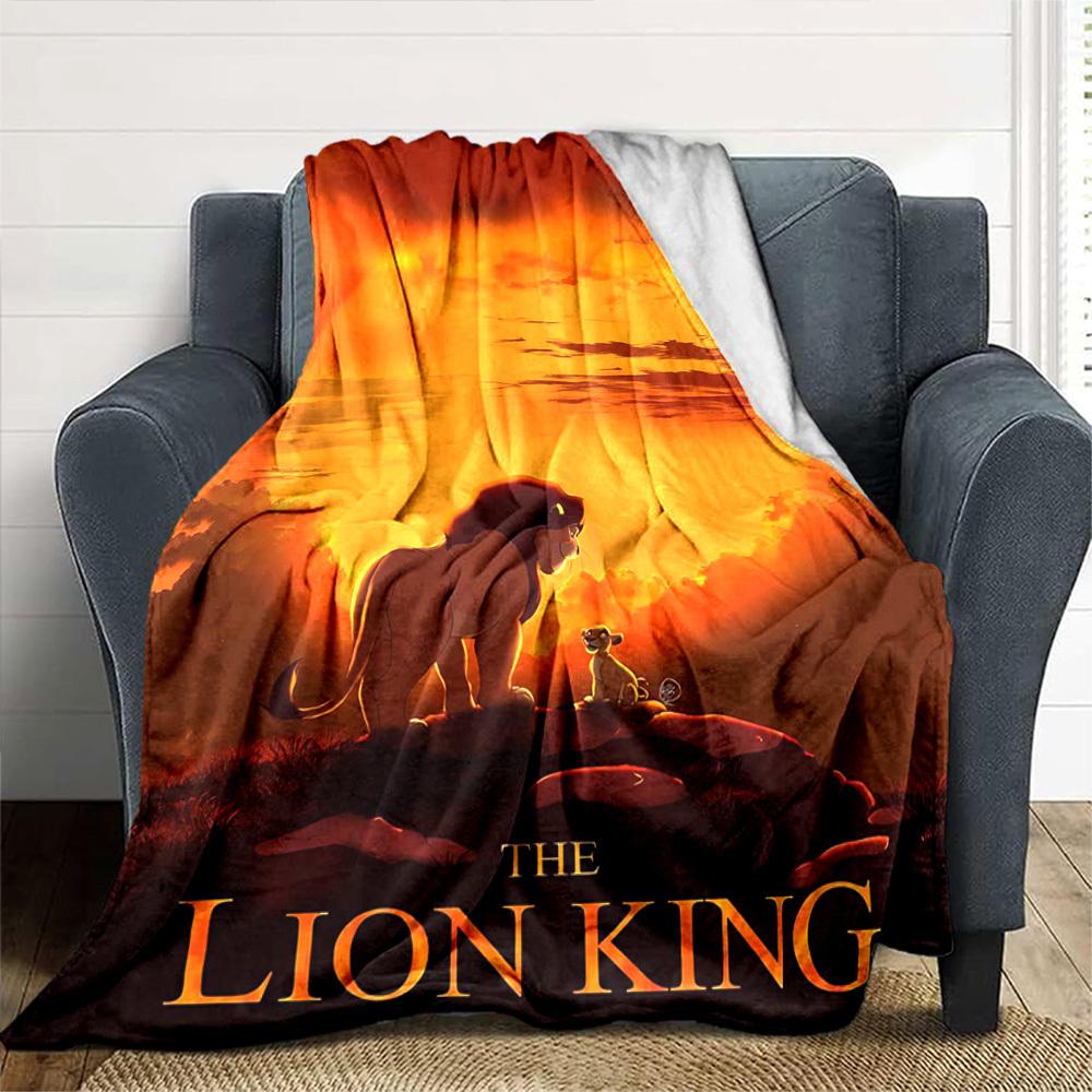 1pc lion king Blanket Lightweight Flannel Throw for Sofa Bed Travel Camping Livingroom Office Couch Chair 1107KK