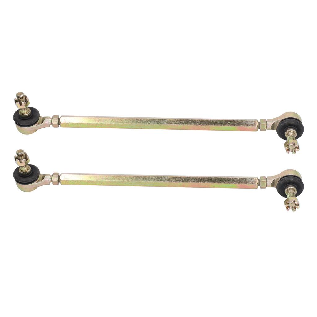 2Pcs 250mm Ball Joint Tie Rod 10mm Thread Steel Alloy for 125cc Quad Dirt Bike ATV Go Kart